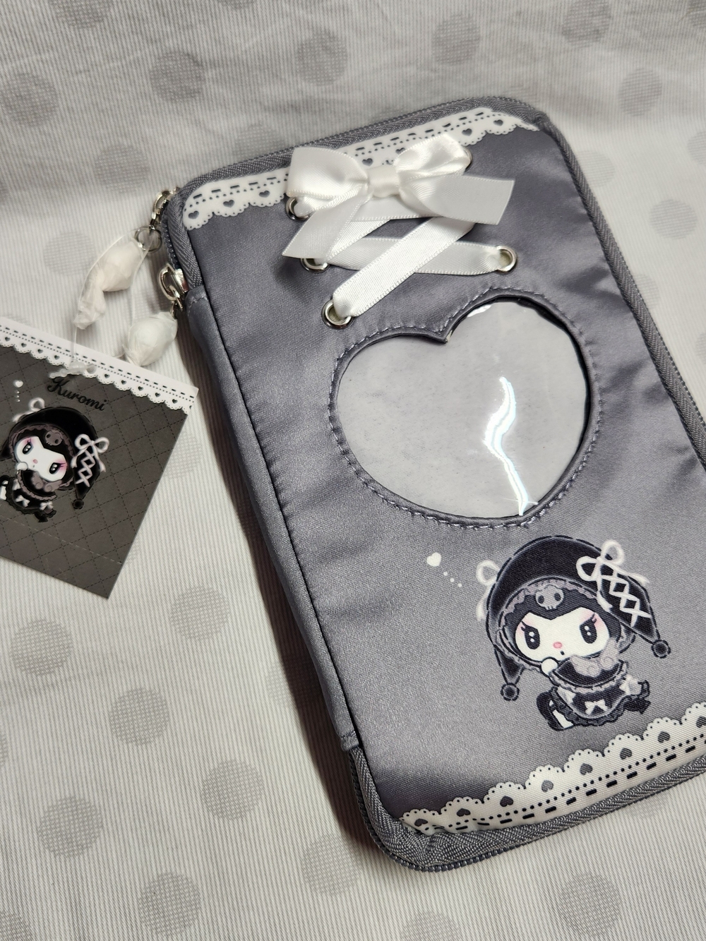 Sanrio Kuromi Moonlit Night Melokuro Satin Multi Case NWT